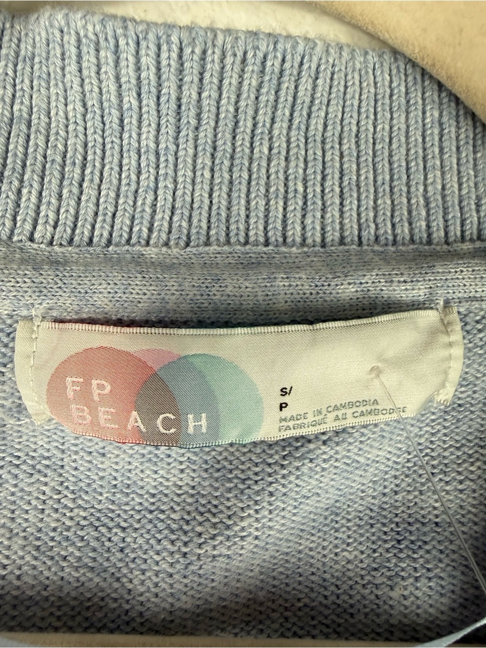 Free peoples Light Blue Tie-Front V-Neck Sweater and pants set size S - Picture 9 of 15